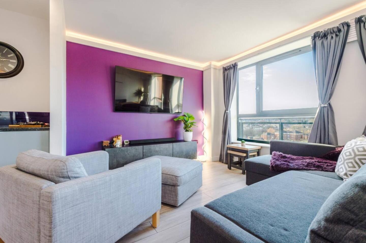 High-Spec Penthouse Central Free Parking Space Sheffield Dış mekan fotoğraf